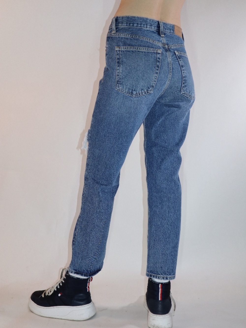 Topshop Boyfriend cut Capri Jeans